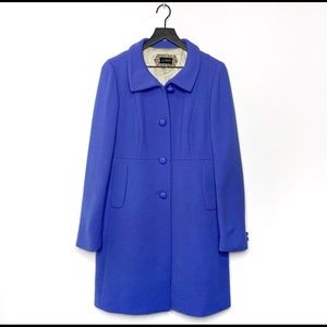 J. Crew Carlin Button Periwinkle Coat